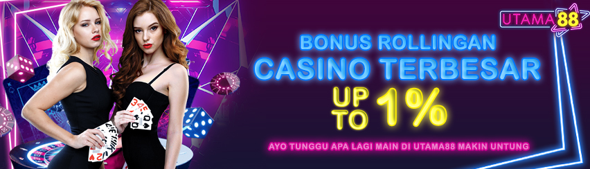 BONUS ROLLINGAN CASINO UP TO 1%